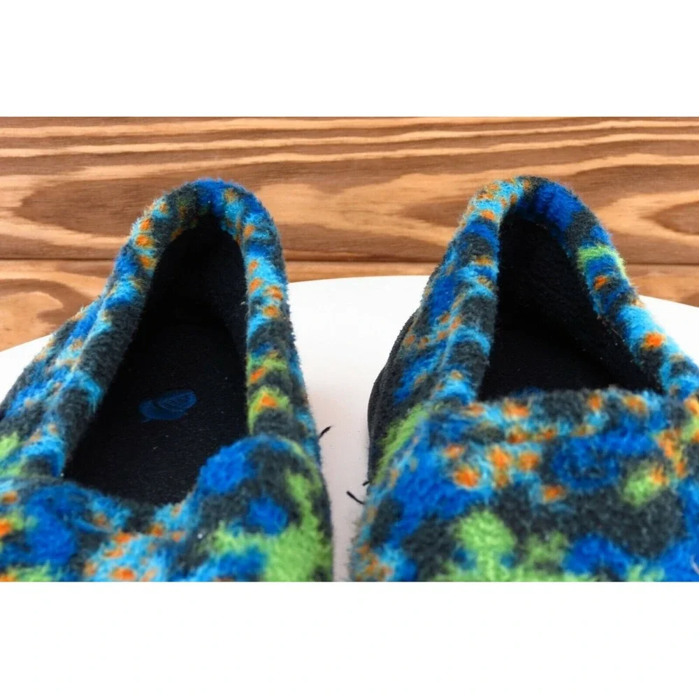 Acorn Girls Shoes Size 4-5 M Blue Slippers Fabric‎